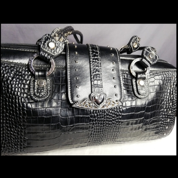 mc leather purse